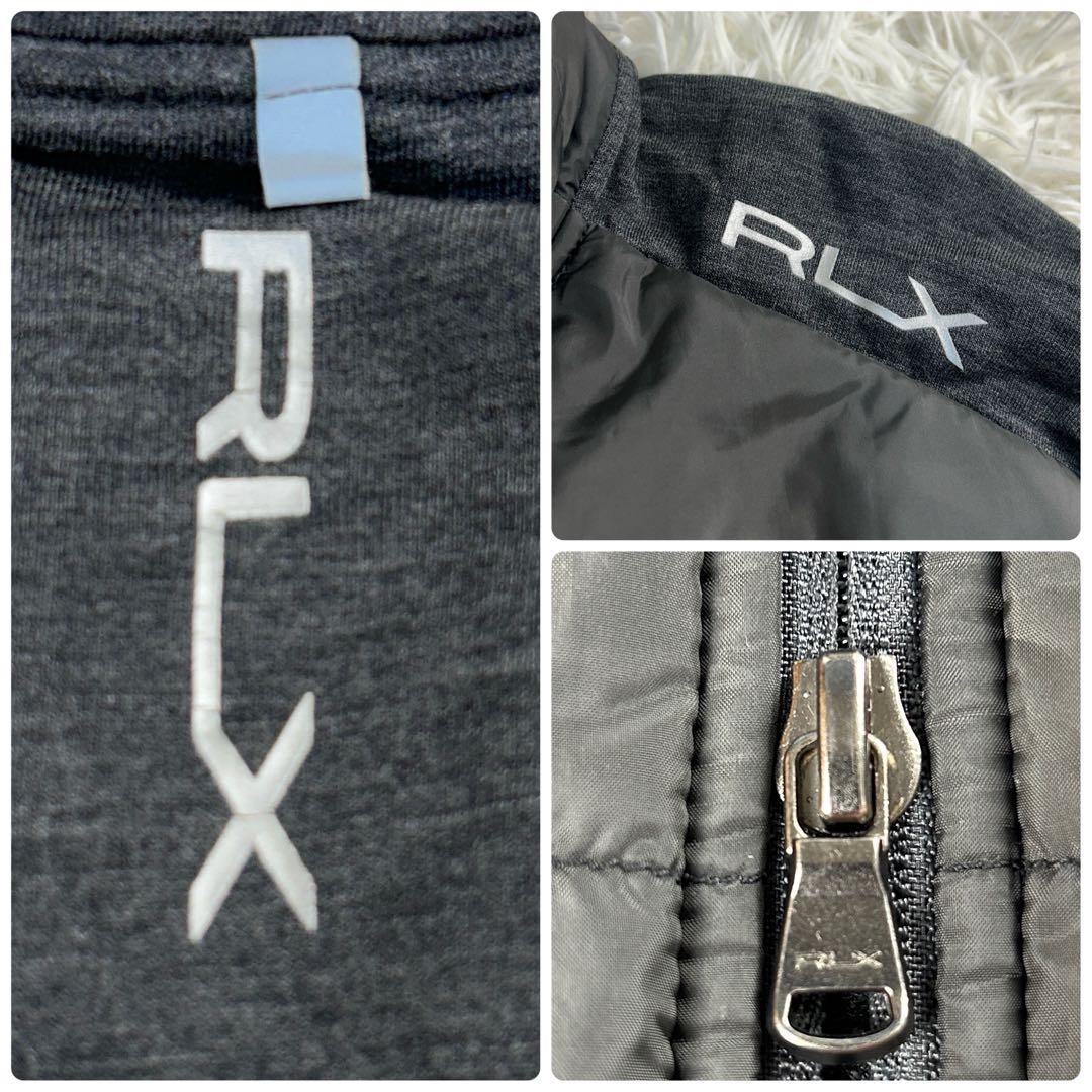 【外観美品・洗える】RLX ポロラルフローレン　中綿ジャケット　黒　M　ゴルフ