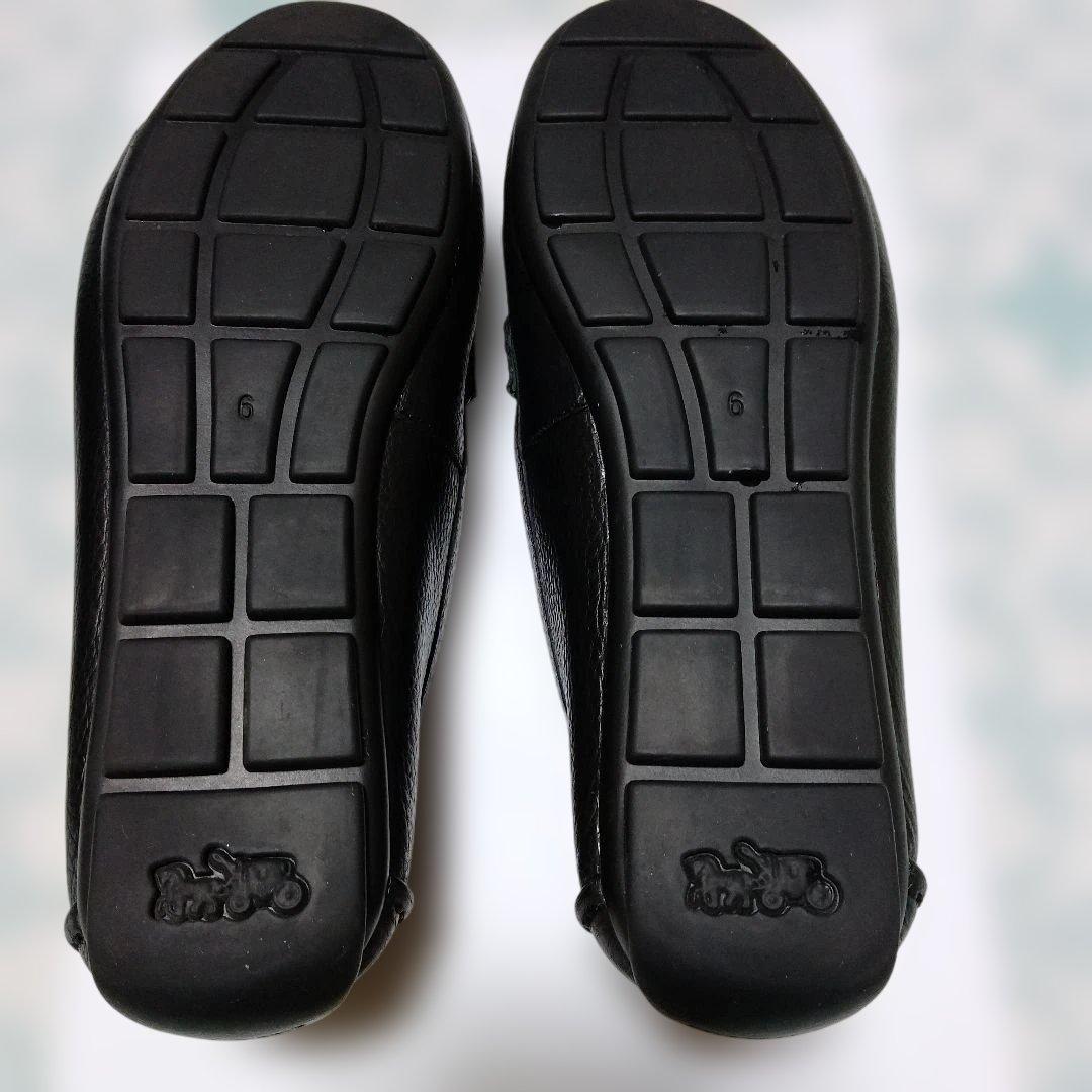 【送料・匿名配送】美品COACH ブラックレザー サイズ6　 23cm相当