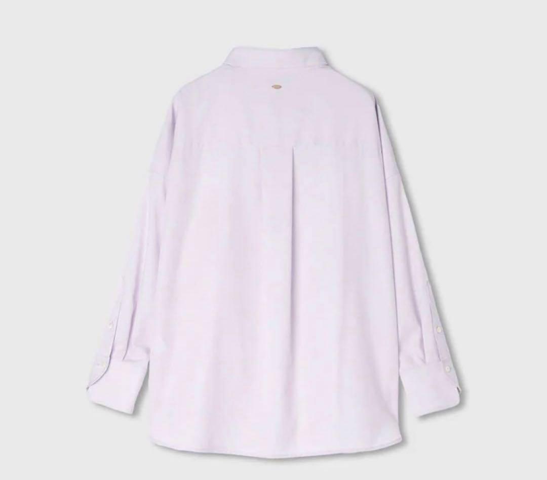 一回のみ着用　美品　anuans スタンダードシャツ　ラベンダー