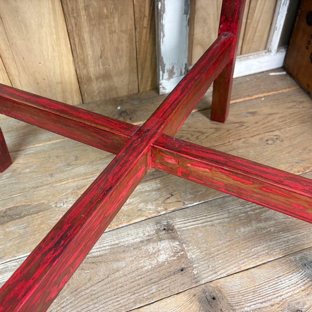 アンティークビンテージ年代物インドネシア木製カフェテーブル飾り台ディスプレイ台