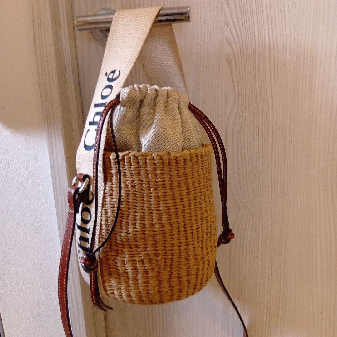 Chloe クロエ WOODYスモールバスケット かごバッグ