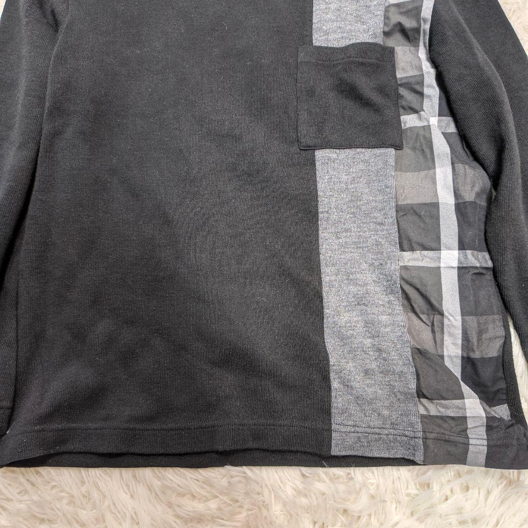 近年モデル✨️/美品 ブラックレーベルクレストブリッジ サイドチェック ニット