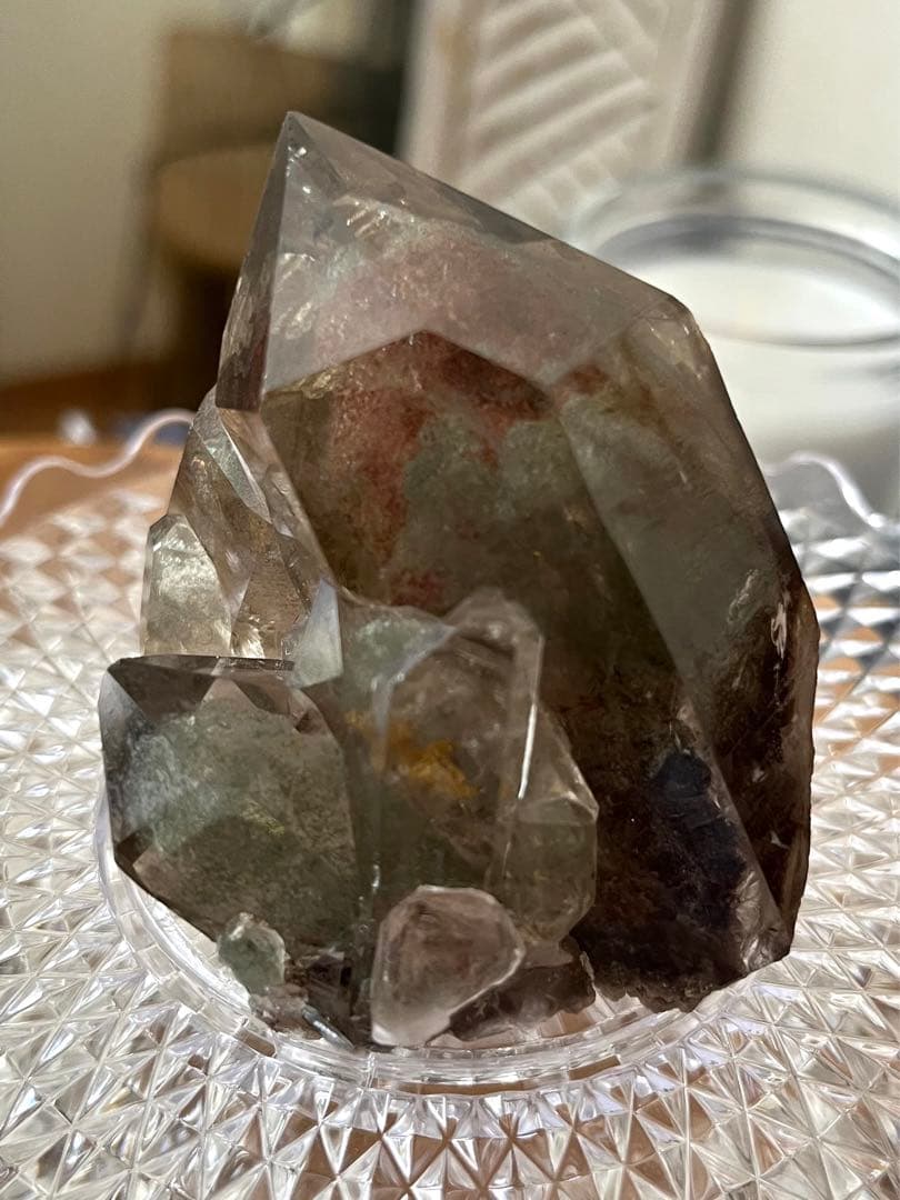 ☆半額☆ ブラジル産　スモーキークォーツ　ガーデンクォーツ　クラスター