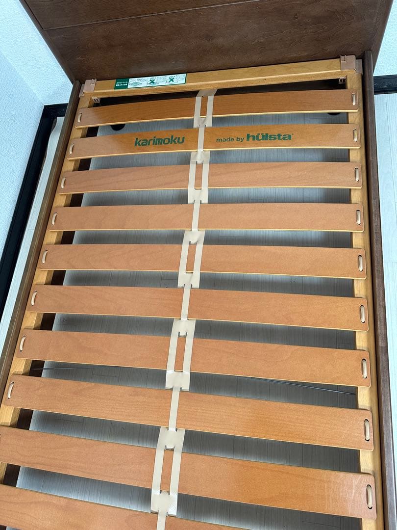 【三重県引き取り】カリモク ヒュルスタ社 シングルベッド フレーム ※i1※