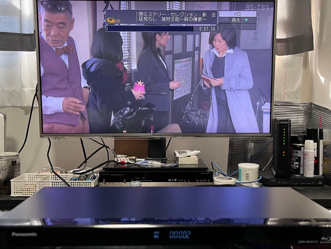 新品リモコン付　2番組録画　パナソニック　BDレコーダー　DMR-BRW510