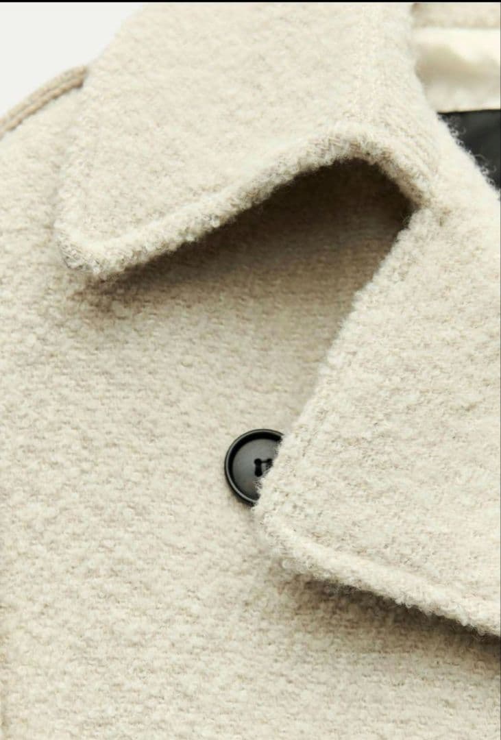 ZARAウール混ブレークコート／未使用