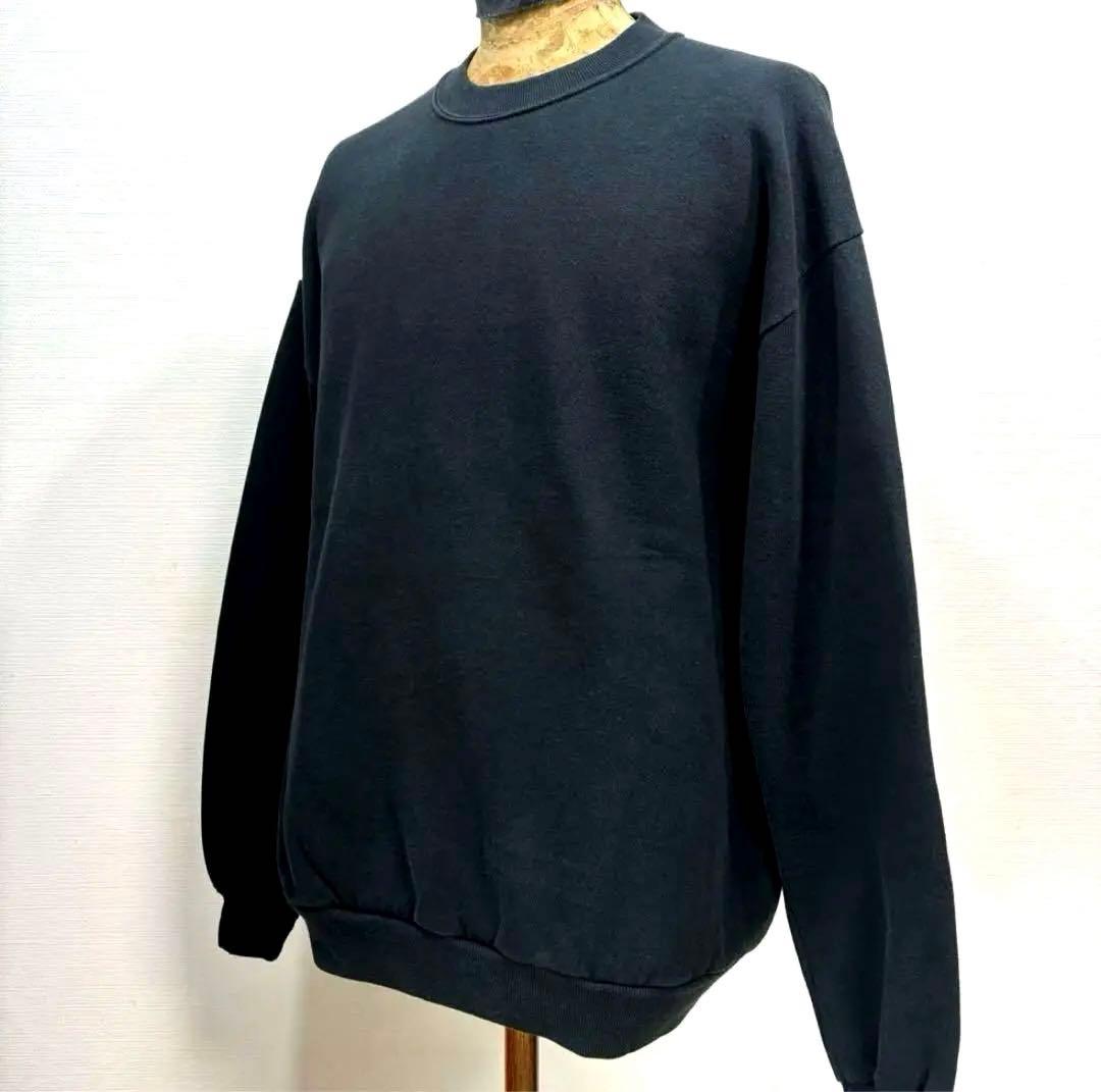 USA製 XL 美品 黒 90s ジャージーズ スウェット トレーナー