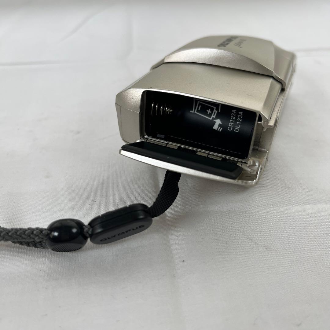 (h) OLYMPUS μ[mju:]-II シルバー フィルムカメラ　ジャンク