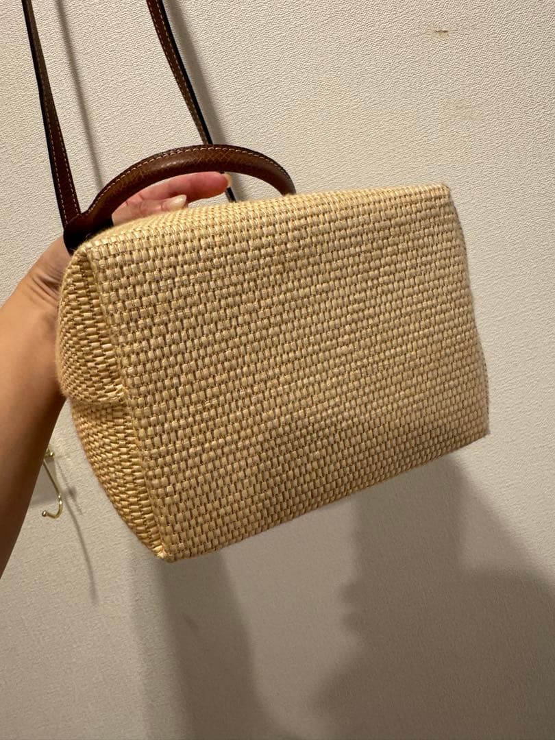 ロンシャン☆ル プリアージュ パリ サントロペ☆ブラウン☆かごバッグ☆ショルダー