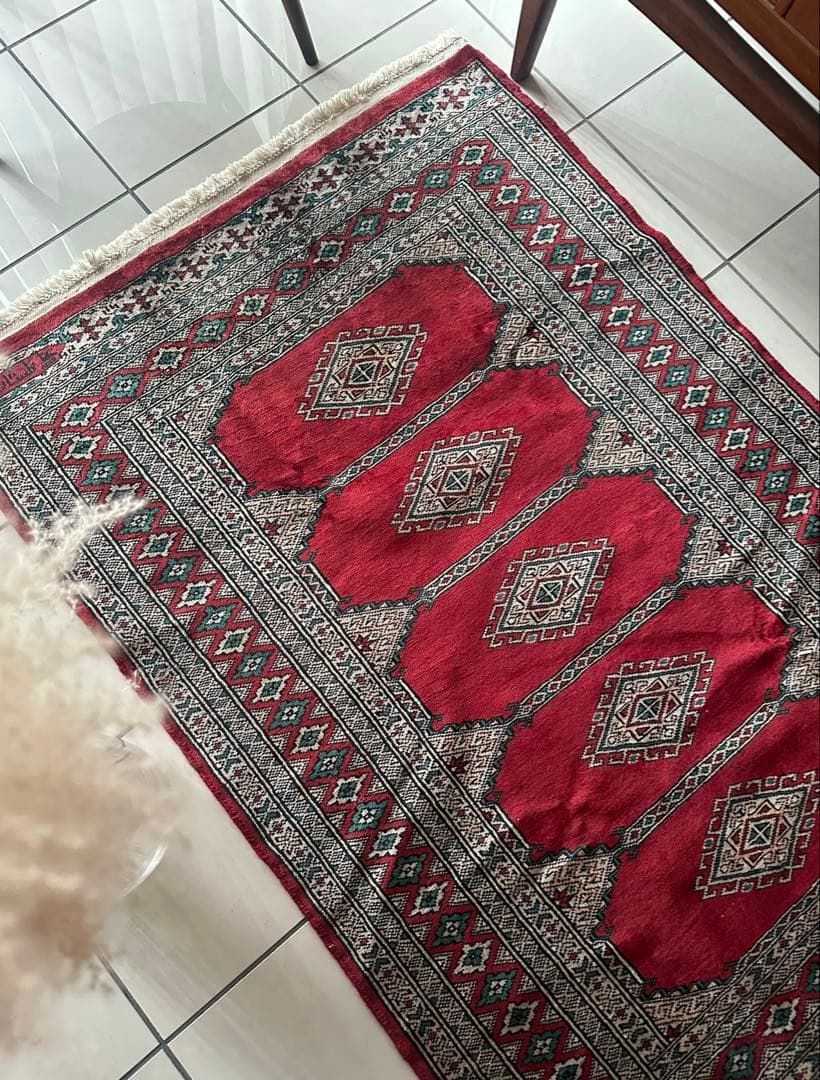 148×96 ヴィンテージラグ　手織ラグ