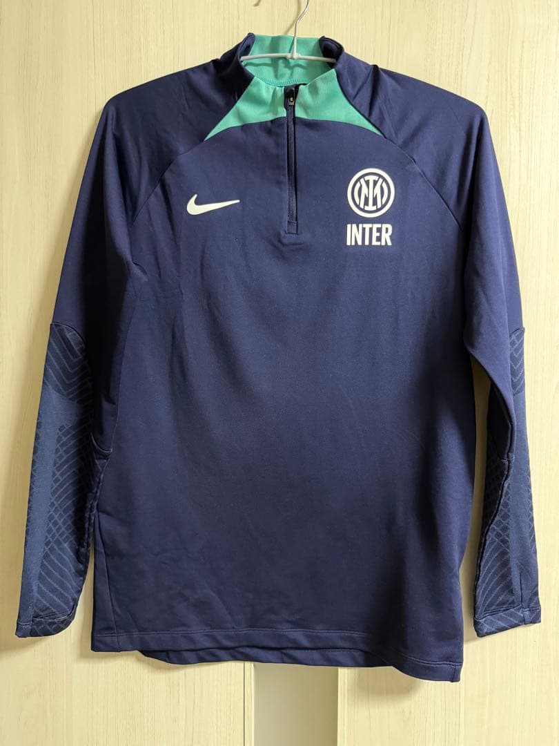 インテル　ドリルトップ　トレーニングウェア上下　ネイビー　グリーン　ピステ