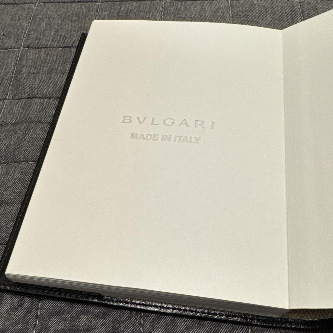 未使用 BVLGARIブルガリ コレツィオーネロゴS.Bulgariレザーノート