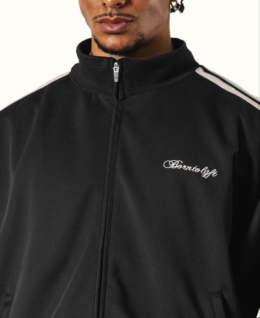 リフトLYFTブラック ストライプ ジャージ セットアップLサイズ