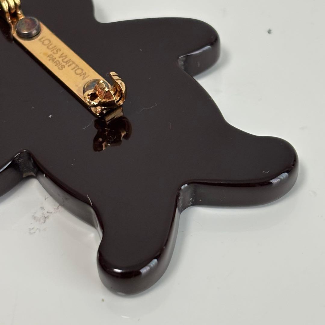 ルイ ヴィトン ブロッシュ ヌヌール テディベア ブローチ ペア 2個セット