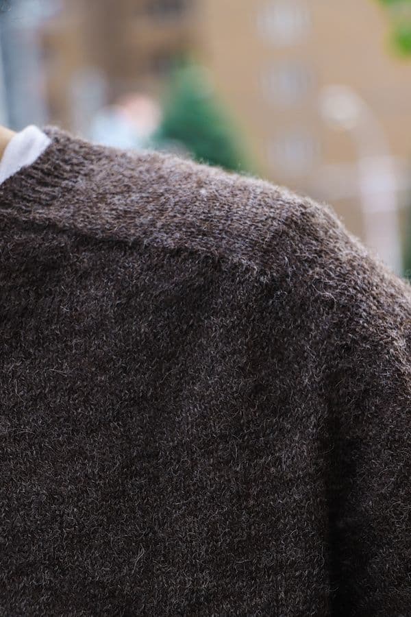 アナトミカ　1PLY SHETLAND SWEATER CREW NECK