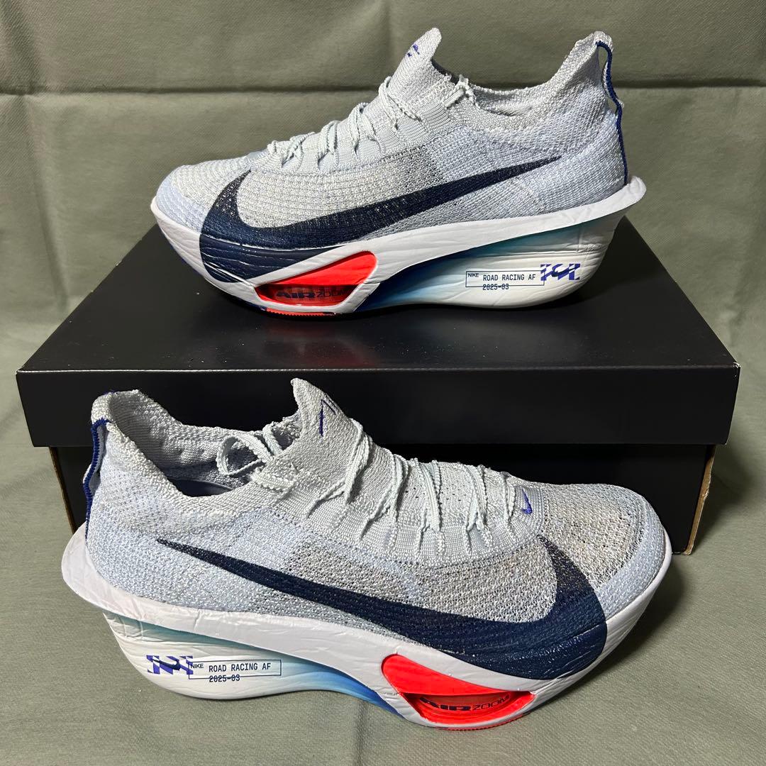 ナイキ　エア　ズーム　アルファフライ　ネクスト%3 ブルー　グレー　青