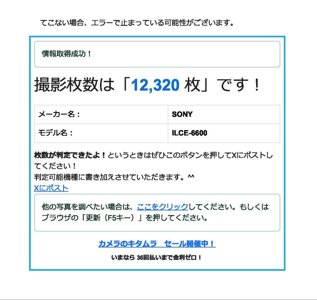 SONY α6600 ミラーレスカメラ 本体 バッテリー付き