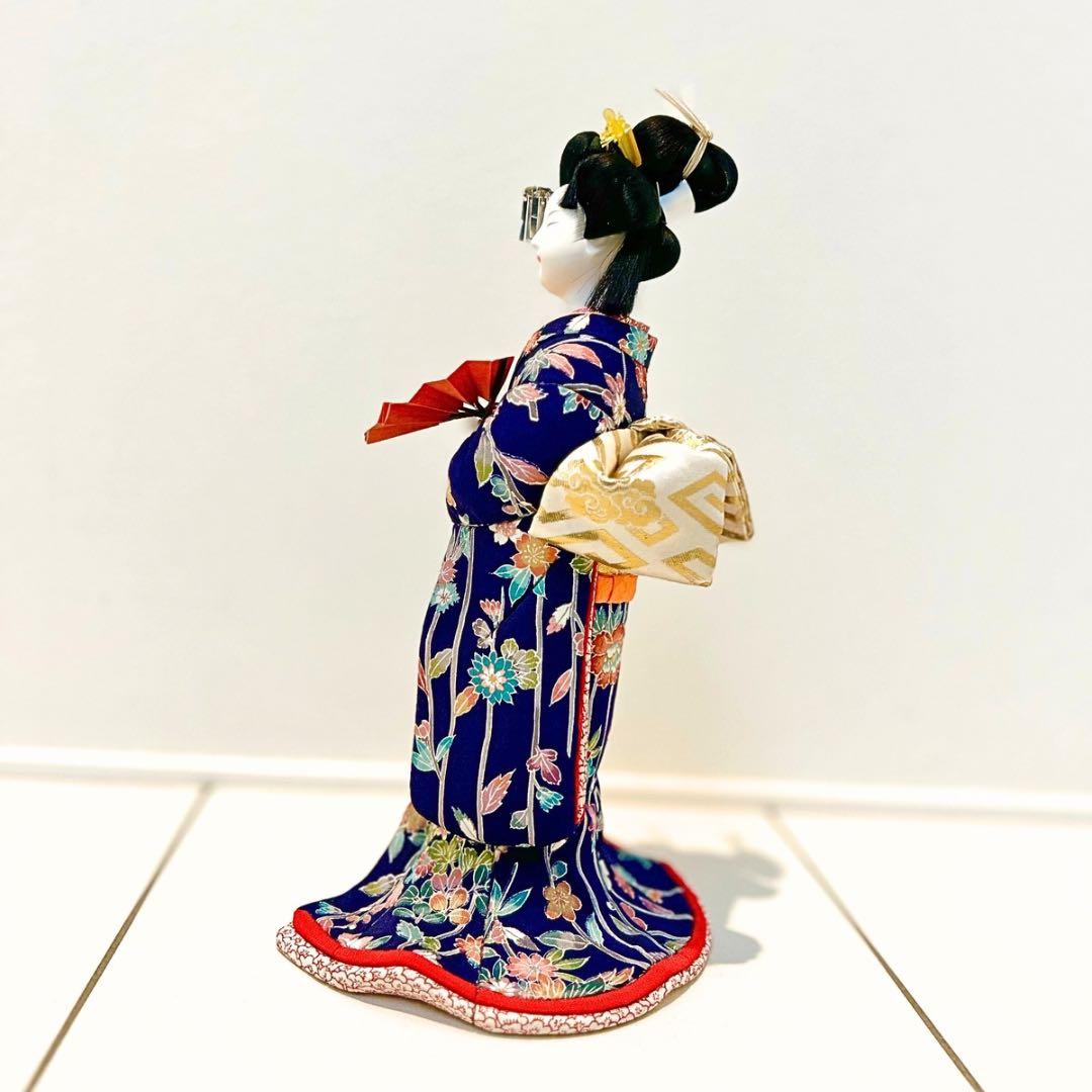 木目込み人形　真多呂人形　伝統工芸品　送料込　着物　置物　平安朝　JAPAN 和