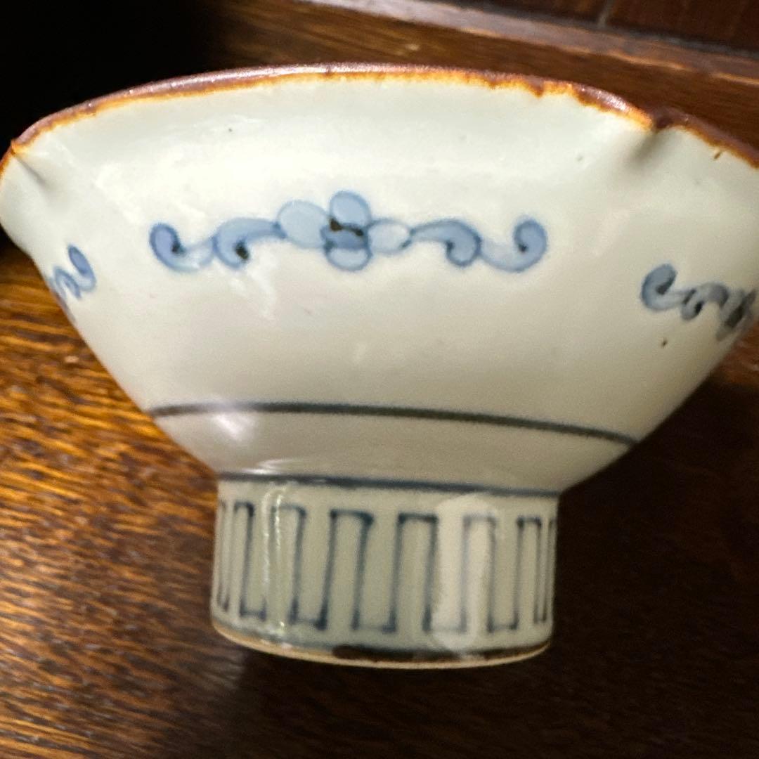 新品未使用. 佐藤走波. 高台皿鉢. 染錦. 六方草花文. 二客