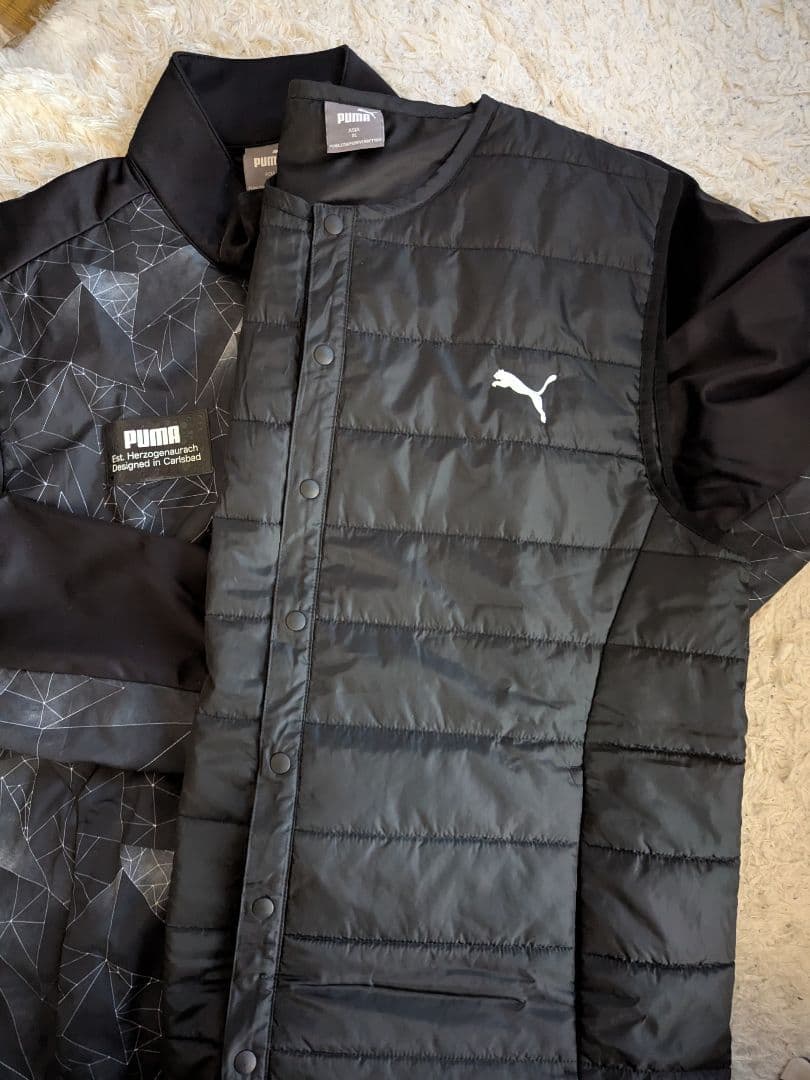 PUMA 中綿ベスト ブルゾン セット ストレッチ 防風 防寒 撥水 プーマ