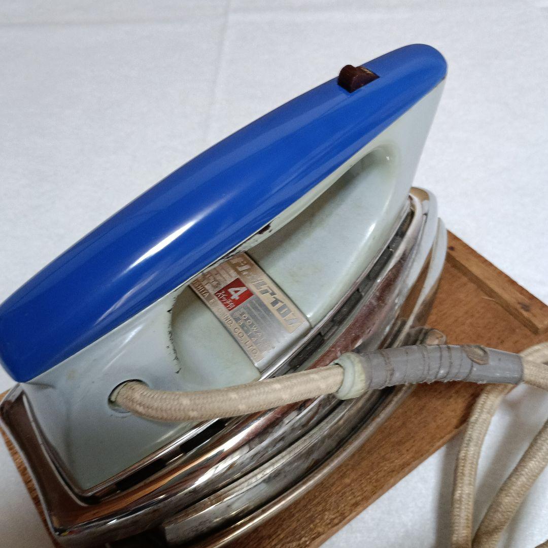 ＊Matsushita アイロン 4号 木製アイロン台付き