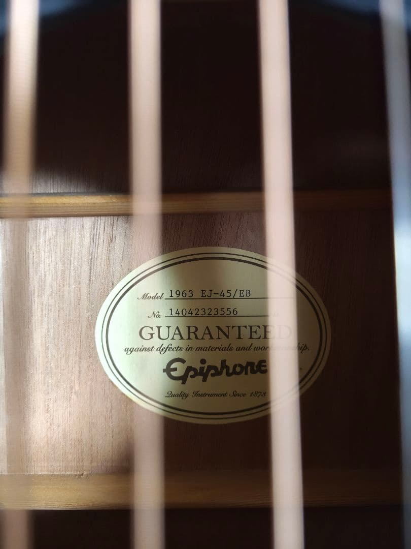 エピフォン 1963 EJ-45 Ebony 2014年製