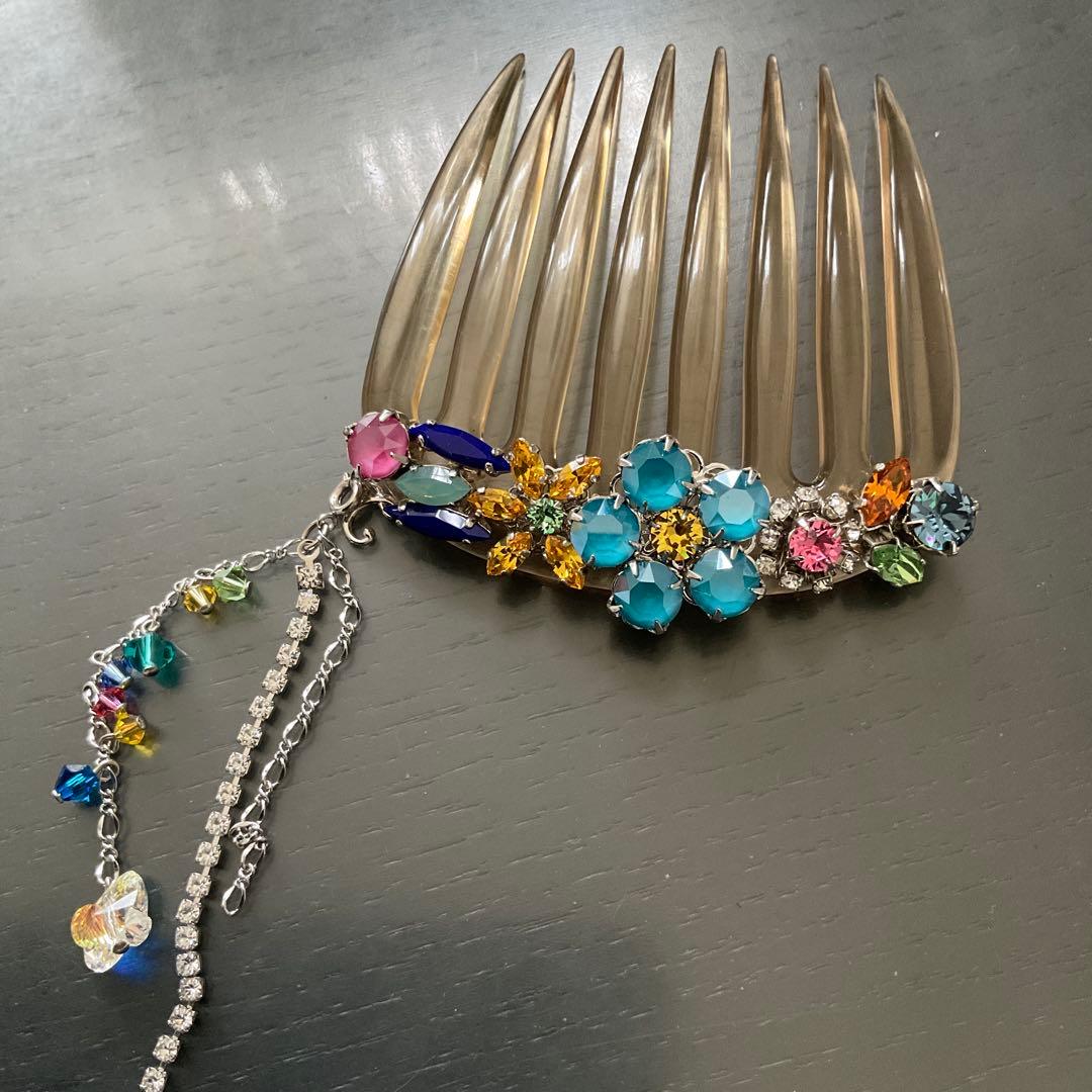 Complex Biz コンプレックスビズ SWAROVSKI フレンチコーム