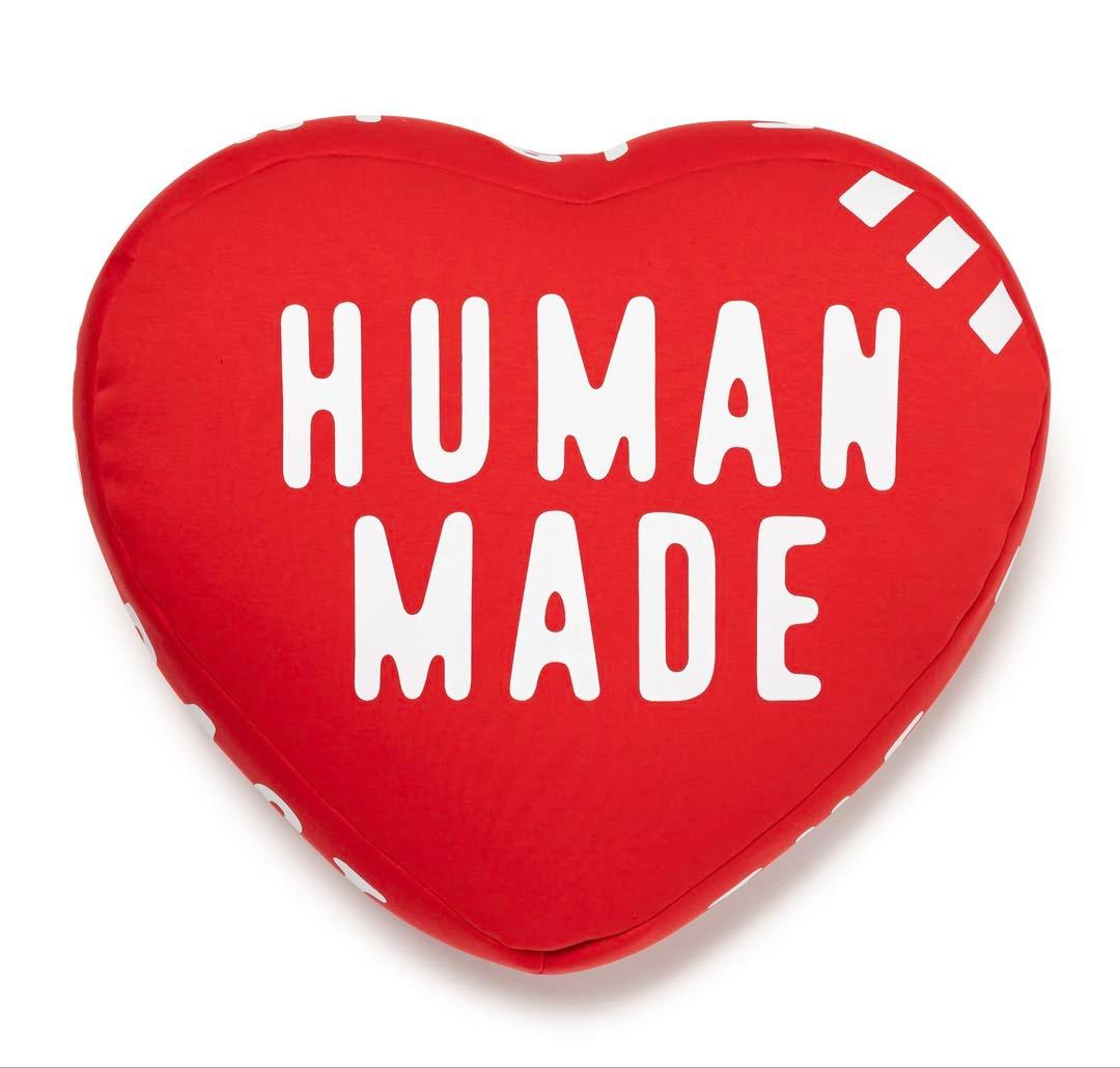 小物 HUMANMADE HEART BEADS CUSHION RED