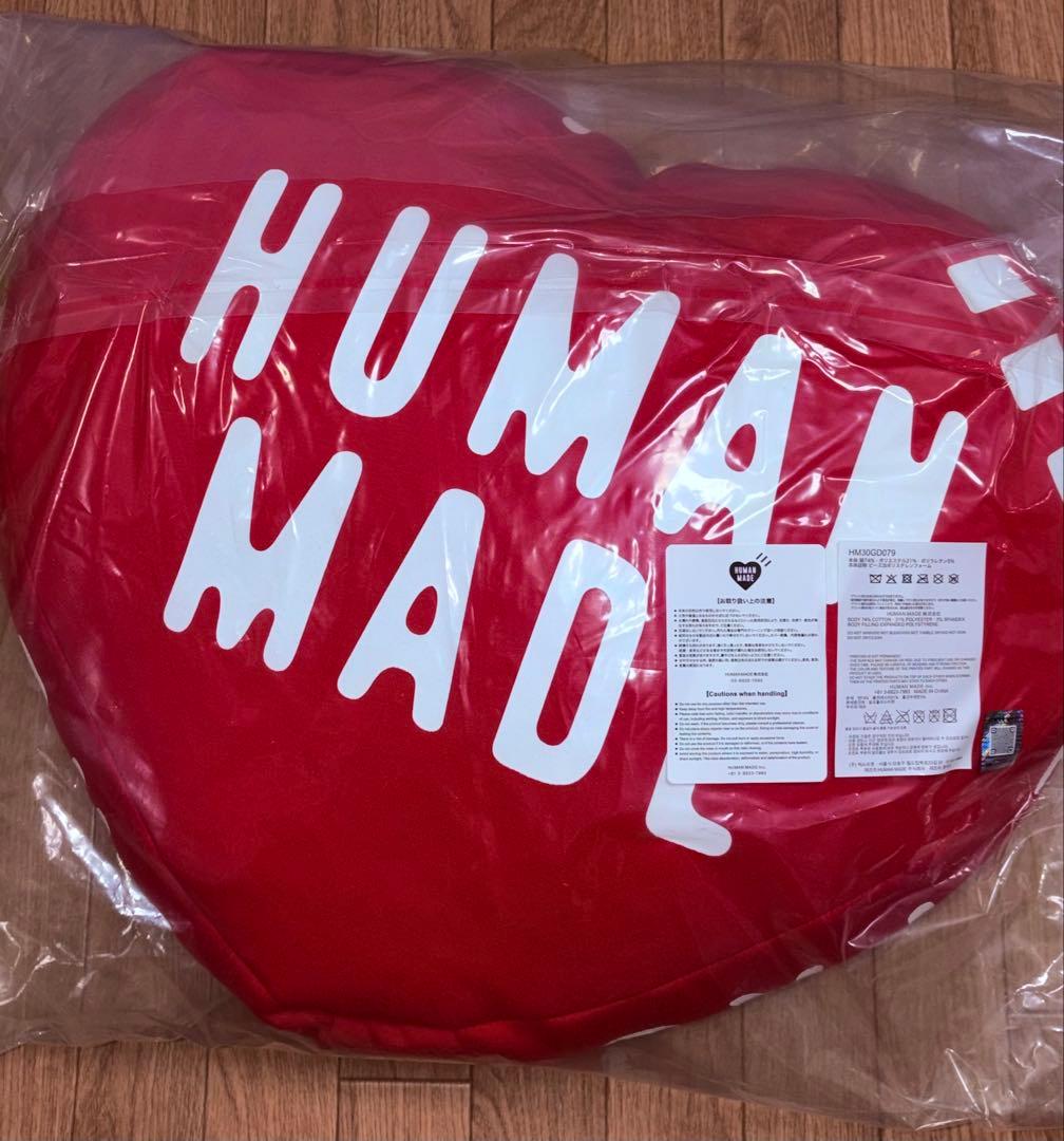 小物 HUMANMADE HEART BEADS CUSHION RED