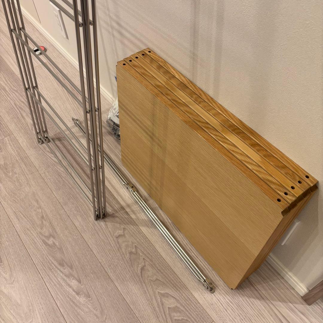 無印良品 ステンレスユニットシェルフ 大 オーク材棚セット 家具 シルバーラック