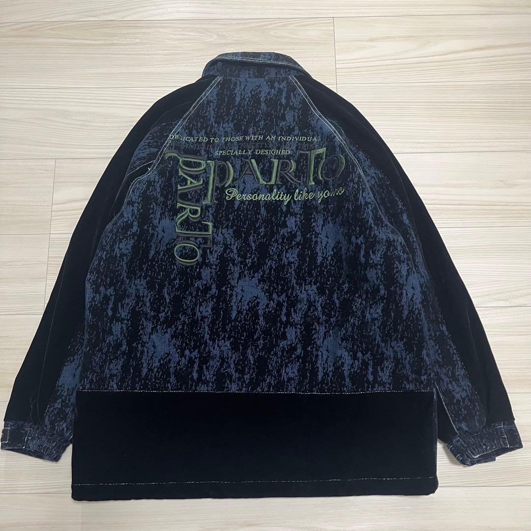 極美品✨90s PARTO SPORT ヘビーベロアセットアップ上下 B系Y2K