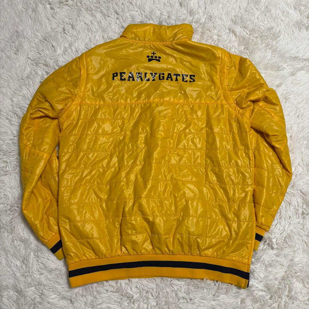 高機能4wayパーリーゲイツ　リバーシブル　中綿ジャケット　ハーフジップ　ロゴ