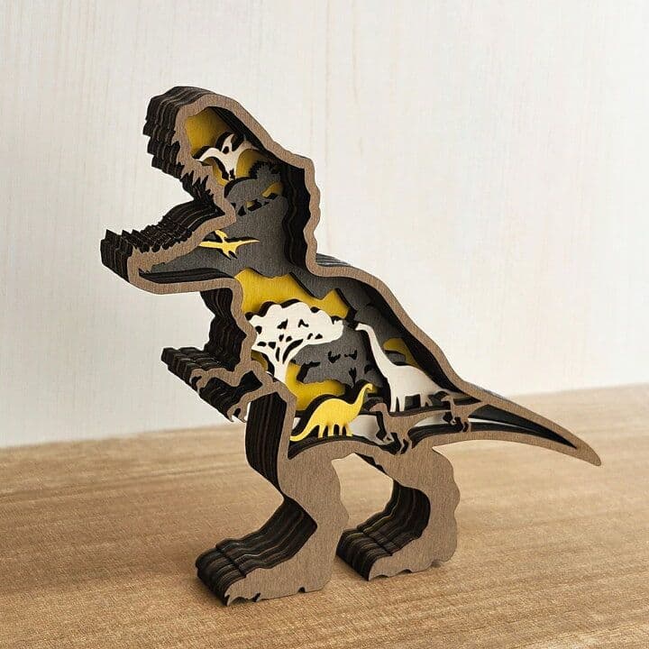 木製置物】ティラノサウルス恐竜★ジュラシックワールド グッズ置物 雑貨オブジェ