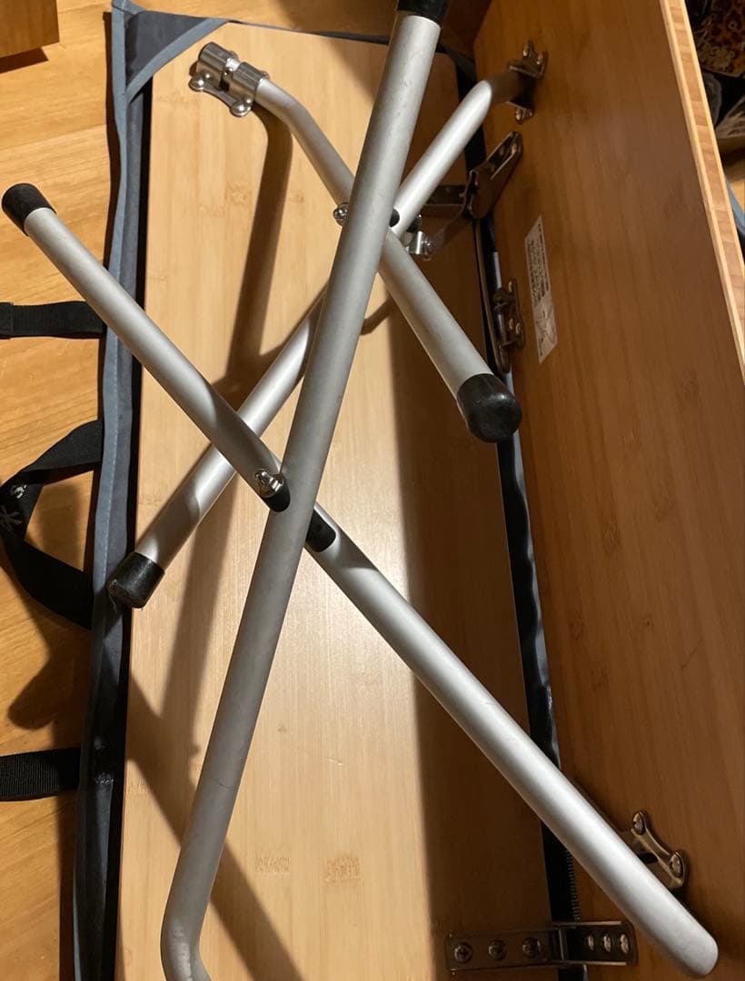 くーちゃん⭐︎ peak ワンアクションローテーブル 竹