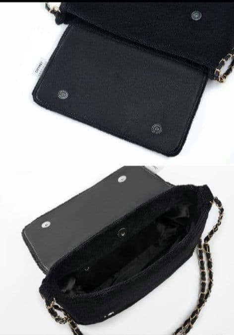 新品★CHANEL★ 海外限定ノベルティ★ショルダーバッグ 黒✕CC黒マーク