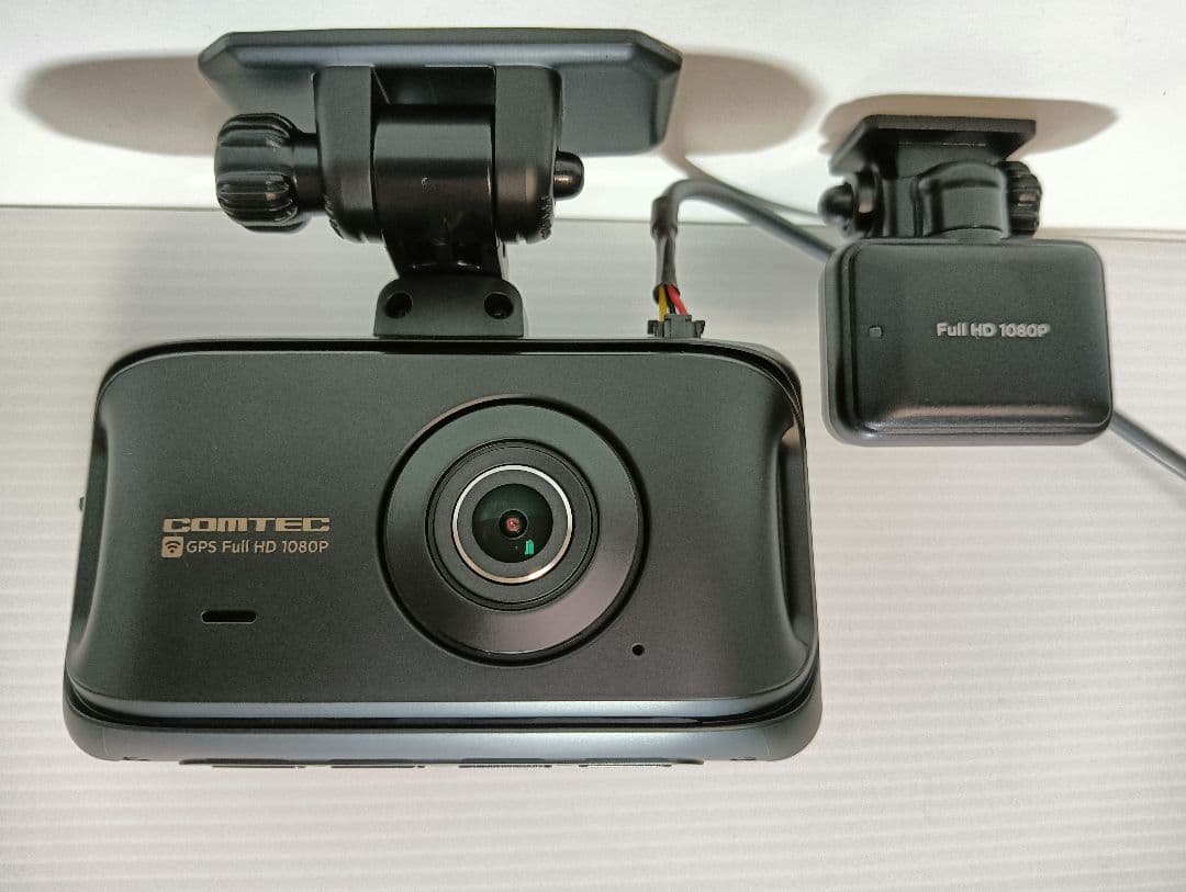 869【作動確認済】コムテックZDR045WL 前後2カメラGPS搭載 ドラレコ