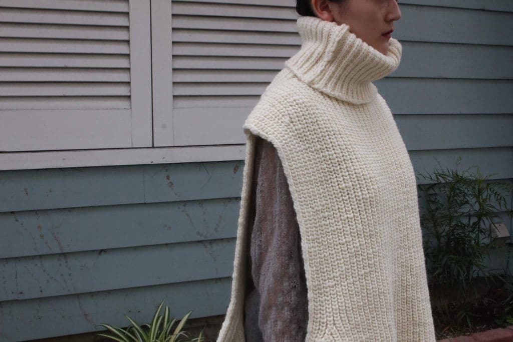 MAISON EUREKA TURTLE NECK WARMER VESTベスト