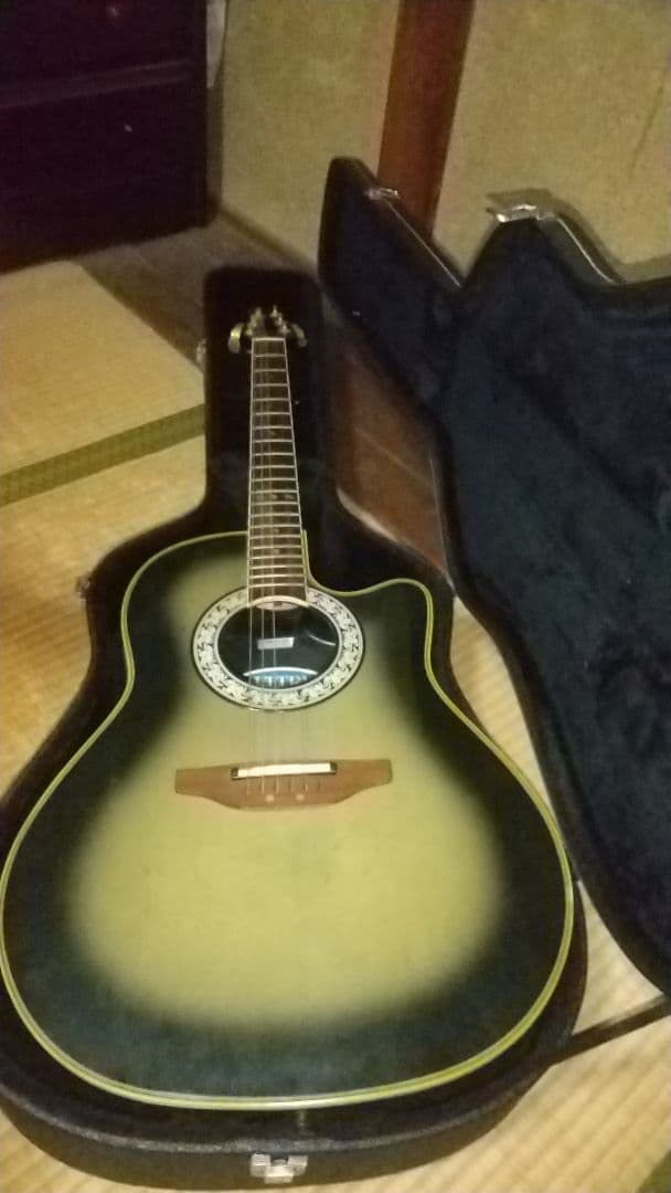 アコースティックギター グラデーションブルー ケース付き