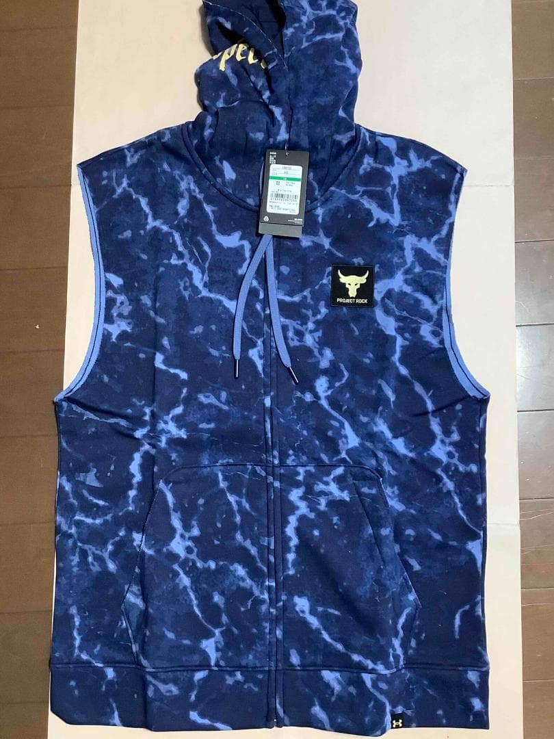 ◆UAアンダーアーマー◆PR ライバルフリース フーディー◆LG・ネイビー◆