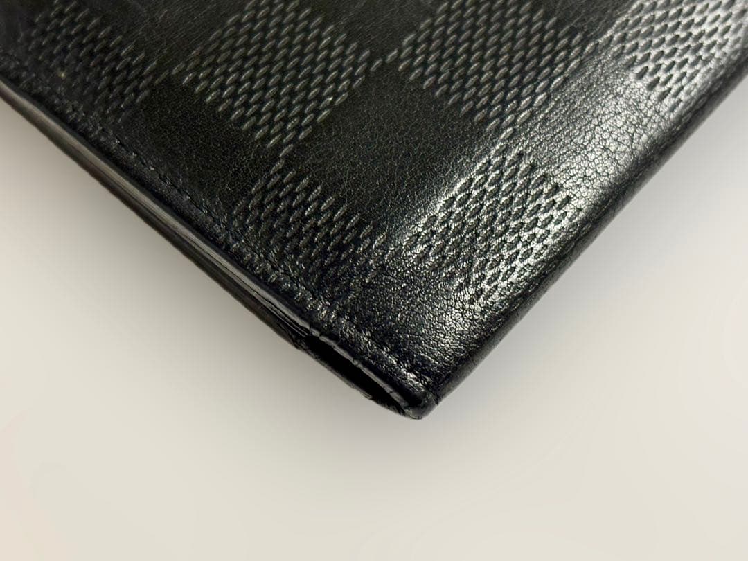 【中古良品】Louis Vuitton 名刺入れ ダミエアンフィニ ブラック