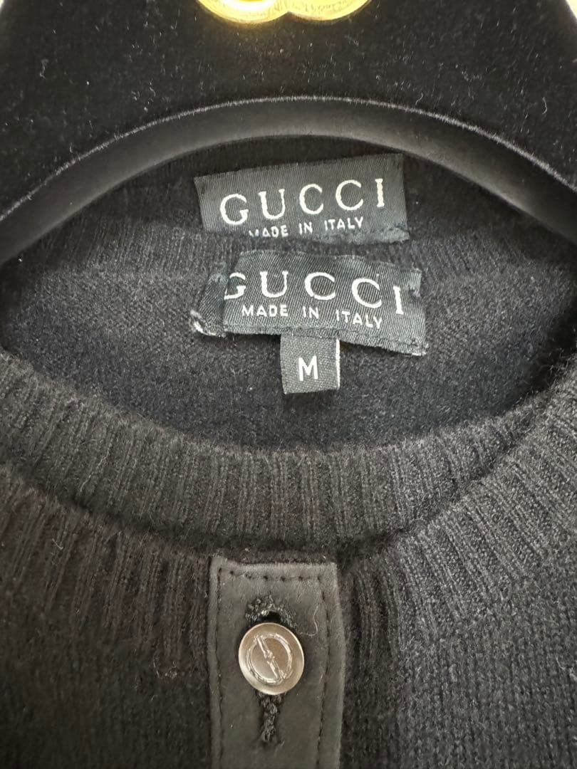 ヴィンテージ　グッチ　アンサンブル　トップス　カシミア　ブラック