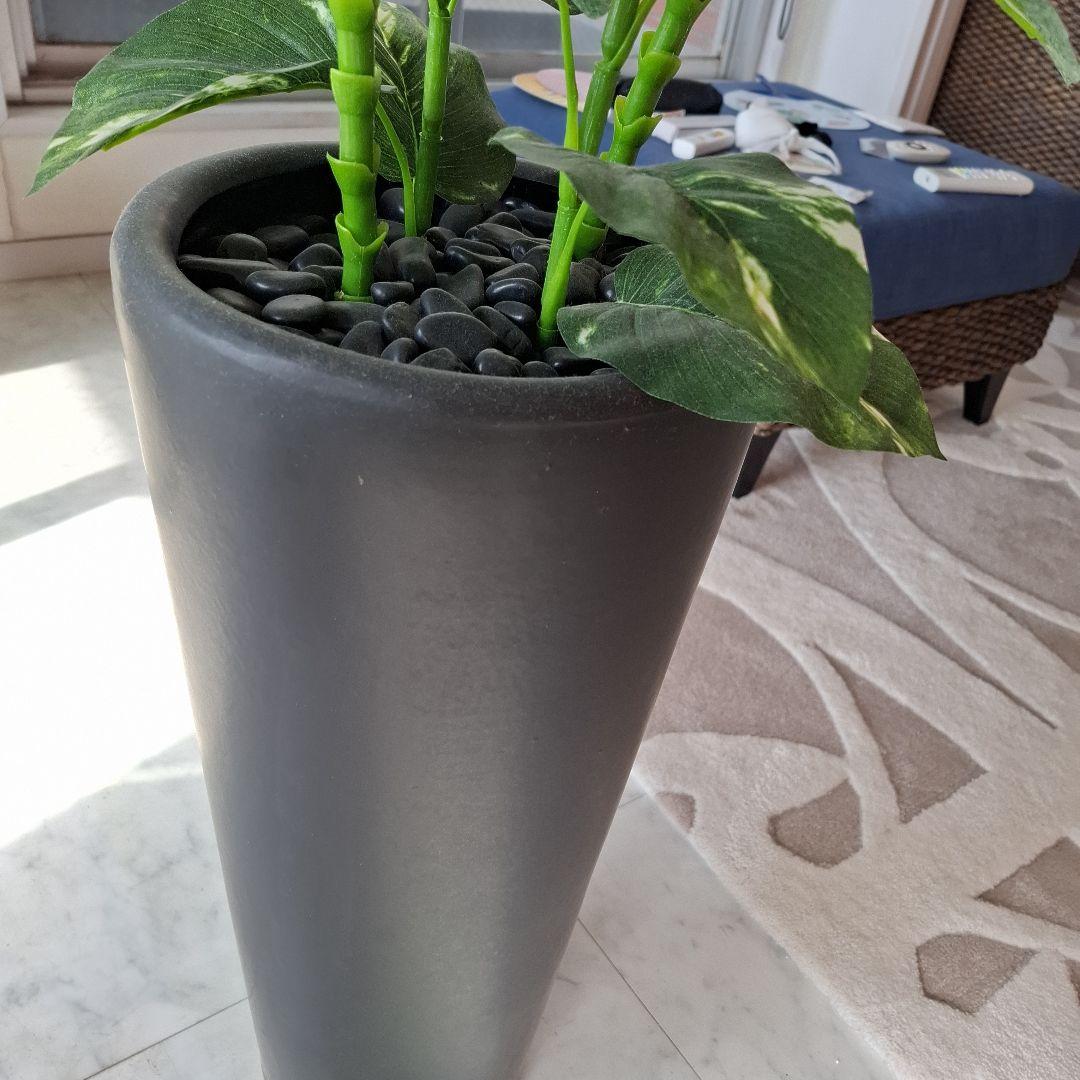人工観葉植物 約150cm 黒ポット