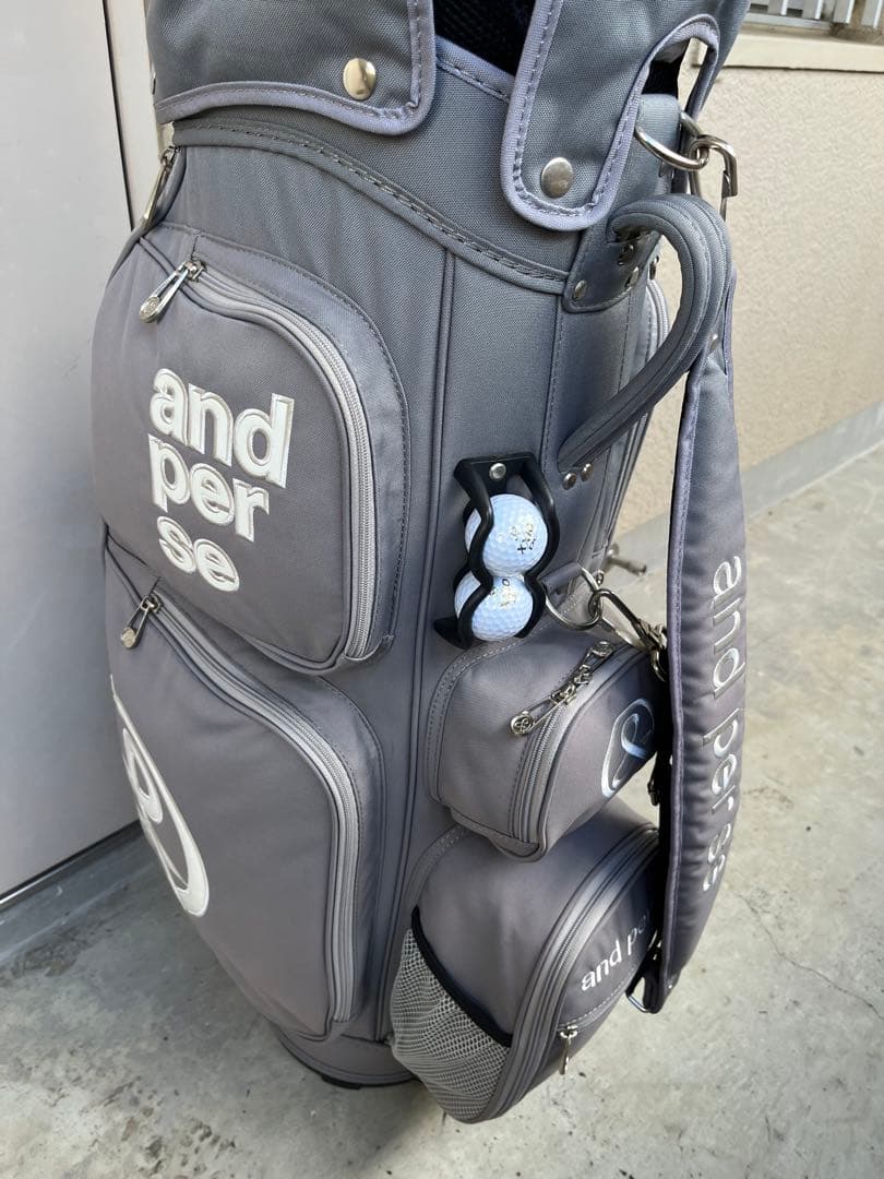 and per se AMA7001 キャディバッグ 9型　フード付属