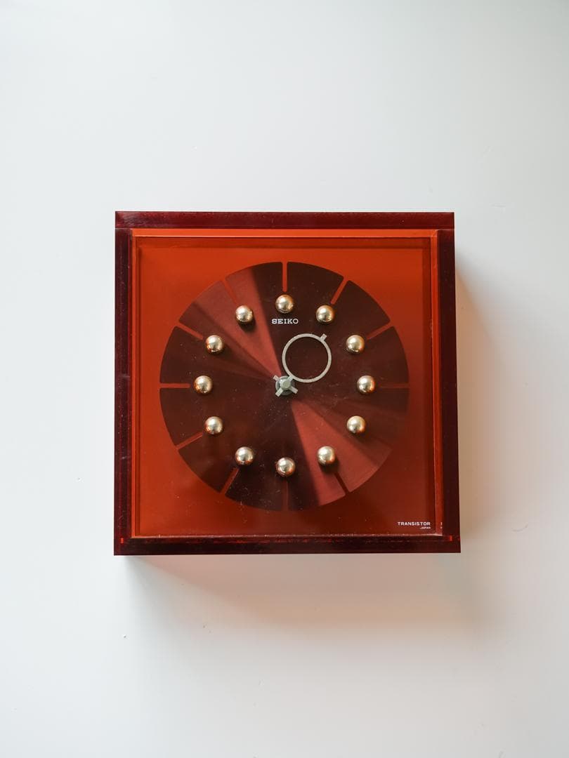 70's SEIKO スペースエイジ アクリル時計 ミッドセンチュリー