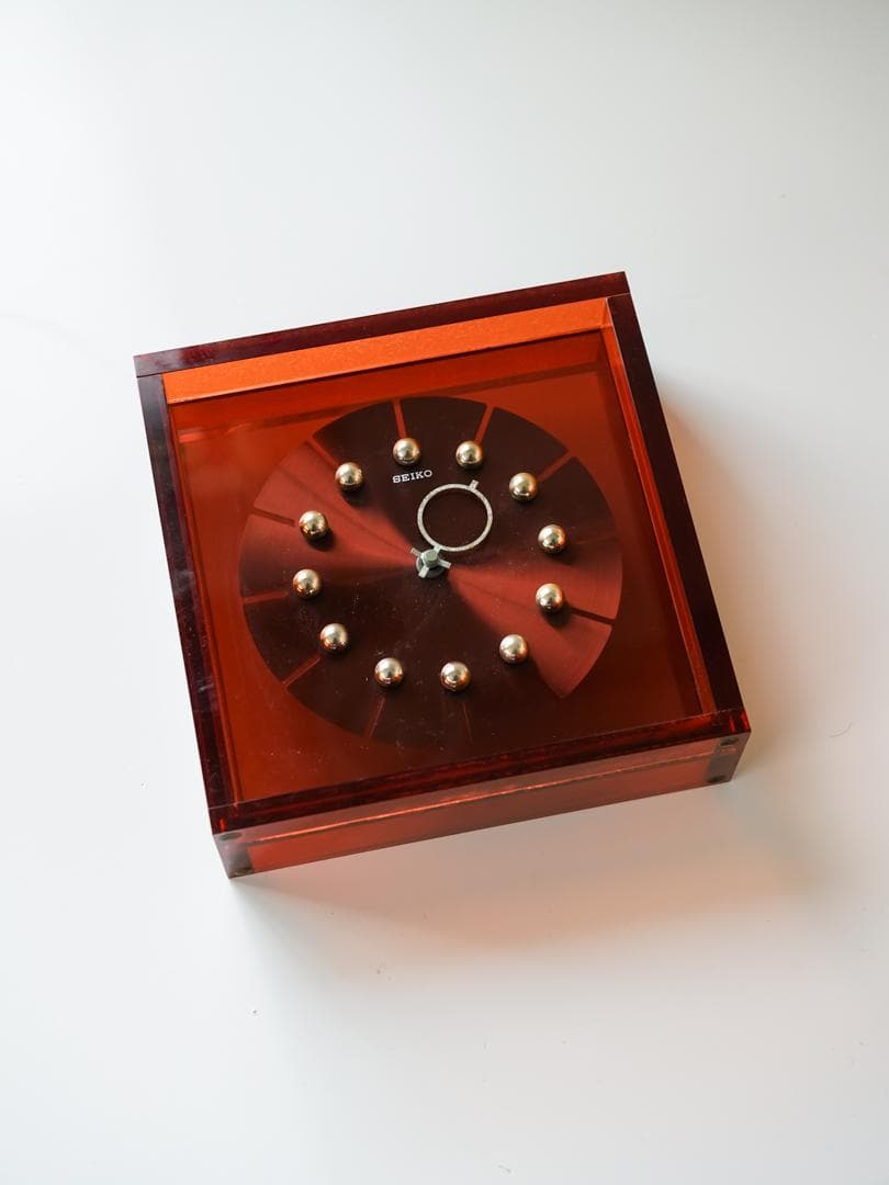 70's SEIKO スペースエイジ アクリル時計 ミッドセンチュリー