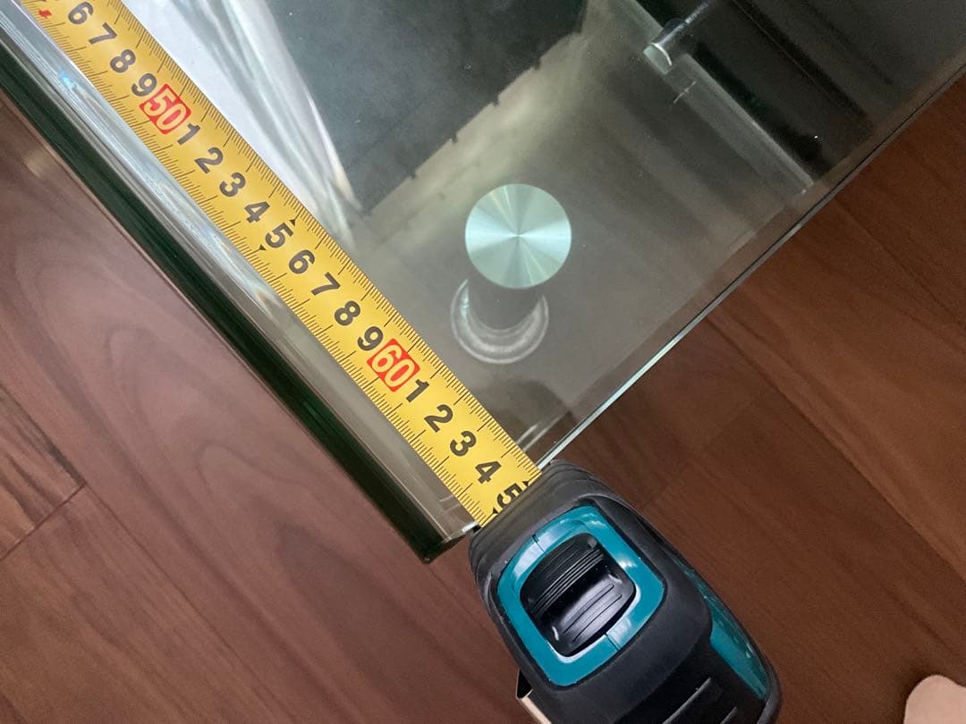 イタリア製　ガラステーブル