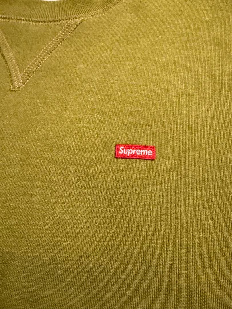 トップス Supreme Small Box Crewneck Heather Olive