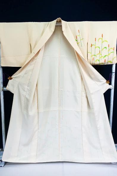 ★専用★未使用品 付下げ アイボリー 蒲の穂 身丈160cm 裄丈67cm