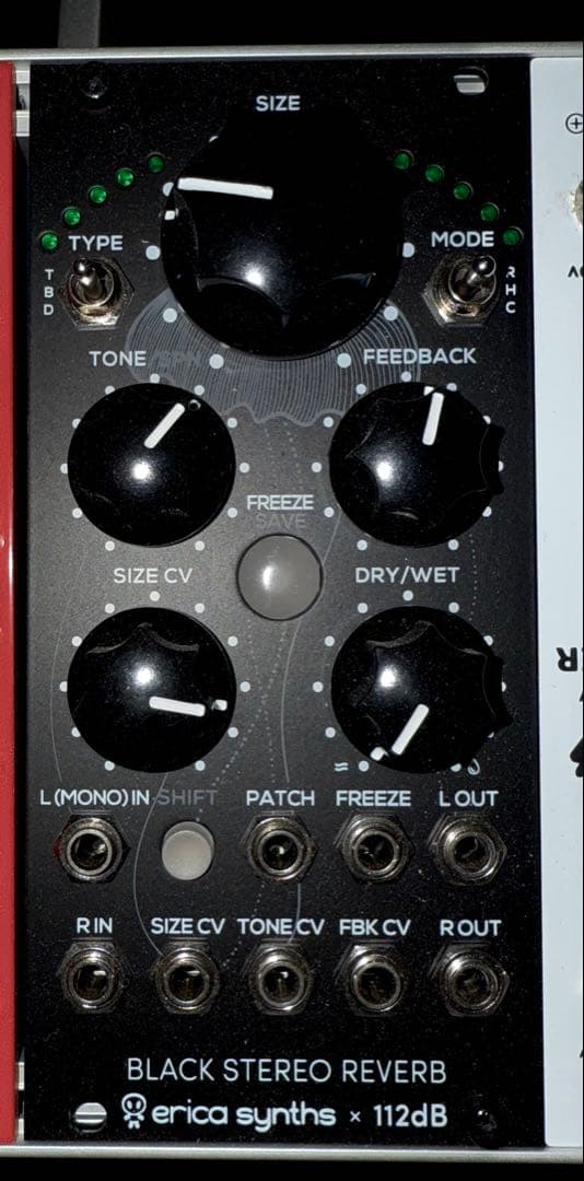 鍵盤楽器 erica synths BLACK STEREO REVERB