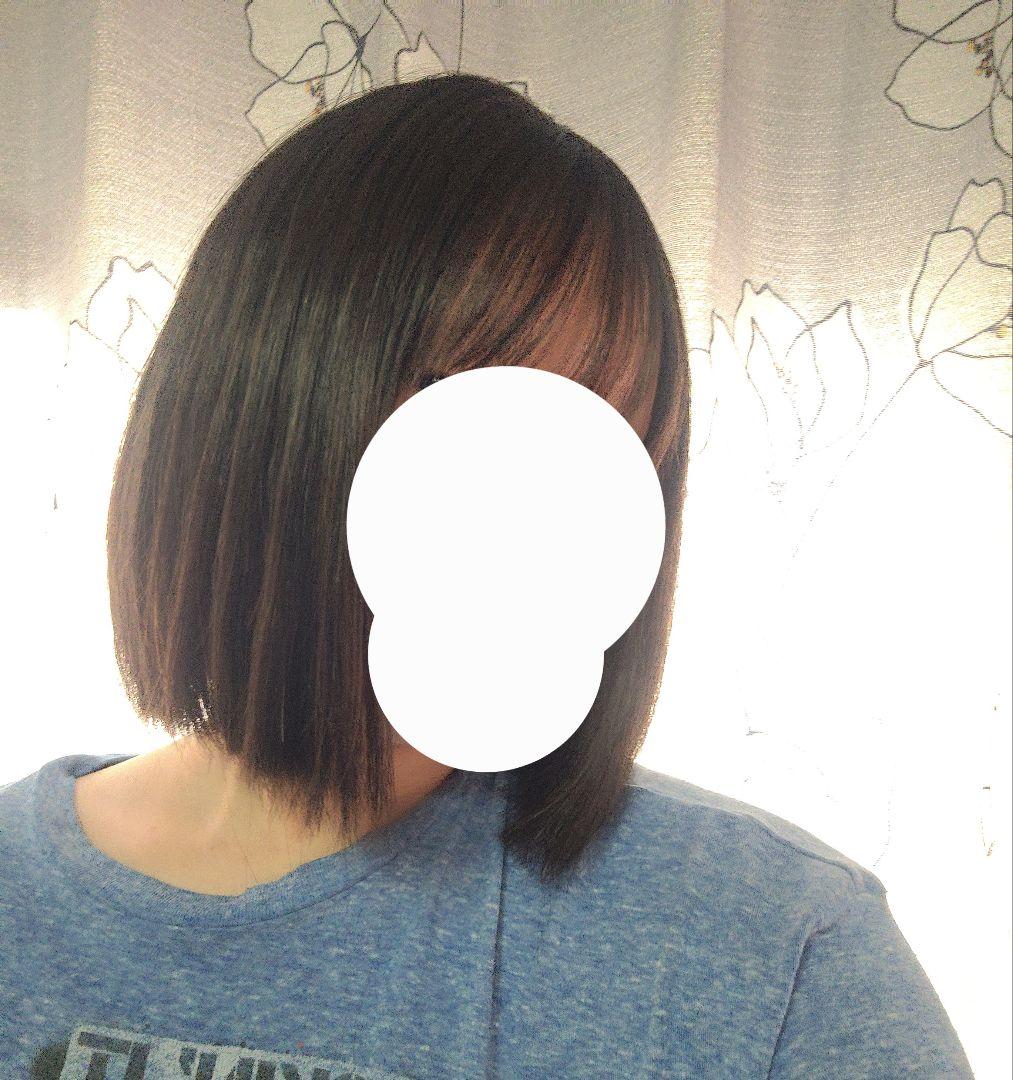 リネアストリア　天使のミニボブ ダークブラウン 人毛MIX ウィッグ